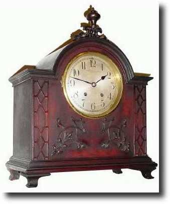 C.1900, German, Mahogany Mantel Clock — Antique Clocks Price Guide