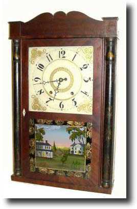 C.1835, Henry Terry, Plymouth, Conn short transitional shelf clock — Antique Clocks Price Guide