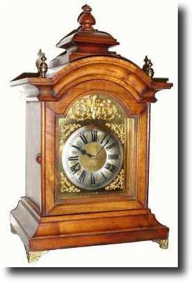 C.1910, German, Junghans, Walnut mantel clock — Antique Clocks Price Guide