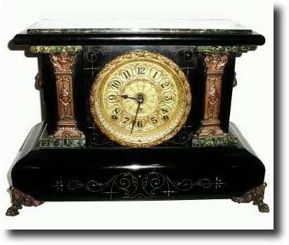 C.1900, Seth Thomas ADAMANTINE mantel clock — Antique Clocks Price Guide