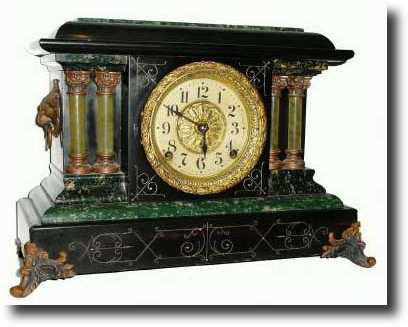 C.1900, Seth Thomas ADAMANTINE mantel clock — Antique Clocks Price Guide