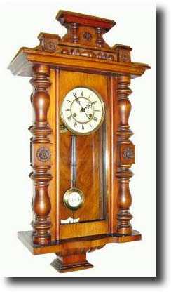 C.1900, German, Kienzle, "R-A" Walnut Wall Clock — Antique Clocks Price Guide