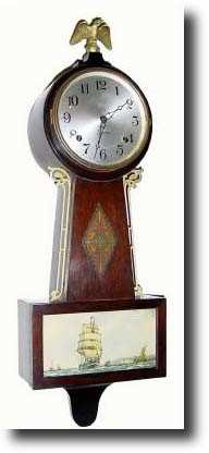 C.1929 (dated on rear), Sessions HALIFAX banjo clock — Antique Clocks Price Guide