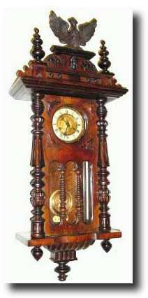 C.1900, German, Spring Driven Wall Regulator — Antique Clocks Price Guide