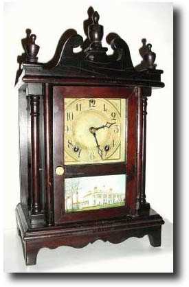 C.1929, Wm.L. Gilbert "DRESDEN" Miniature Pillar and Scroll Clock — Antique Clocks Price Guide