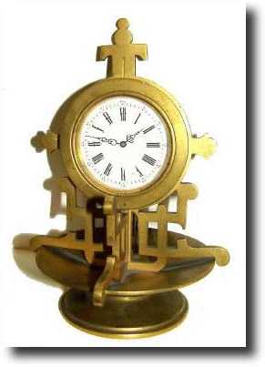 C.1880, Swiss, Ceremonial Watch in gilt bronze stand. — Antique Clocks Price Guide