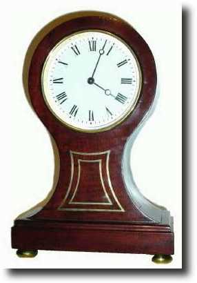 C.1920, French Mini Balloon shaped clock — Antique Clocks Price Guide