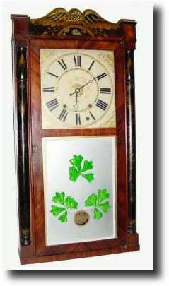 C.1835, Seth Thomas, Plymouth, Conn, column and splat shelf clock — Antique Clocks Price Guide