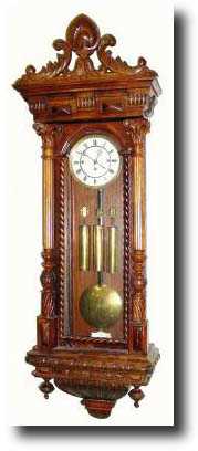 C.1890, Austrian, 3-Weight Wall Clock — Antique Clocks Price Guide