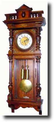 C.1890, German, Gustav Becker, 2-weight Wall Clock — Antique Clocks Price Guide