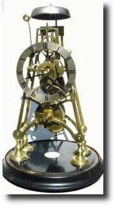 C.1900, English, Fusee Skeleton Clock — Antique Clocks Price Guide
