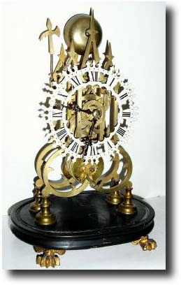 C.1900, English, Fusee Skeleton Clock — Antique Clocks Price Guide