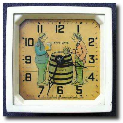 C.1935, Lux Clock Mfg Co., Waterbury, Conn. animated desk clock — Antique Clocks Price Guide