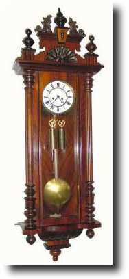 C.1890, German 1/4 Striking 2-weight wall regulator in the Alt Deutsch style, — Antique Clocks Price Guide