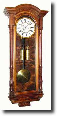 C.1868, German, Gustav Becker 2-weight wall regulator in the Alt Deutsch style. — Antique Clocks Price Guide