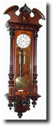 C.1890, German, Lenzkirch, 2-Weight "Vienna Regulator" Wall Clock — Antique Clocks Price Guide