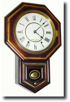 C.1910, Seth Thomas "10-Inch Octagon Gilt" Wall Clock — Antique Clocks Price Guide