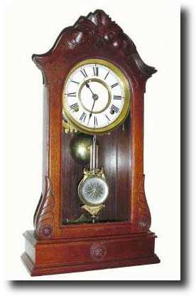 C.1880, F. Kroeber, New York, "WINONA" walnut parlor clock — Antique Clocks Price Guide