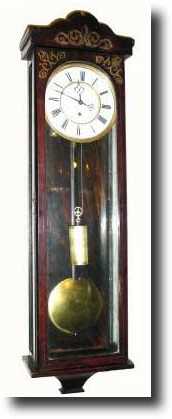 C.1870, German, Berlin style weight Wall clock — Antique Clocks Price Guide