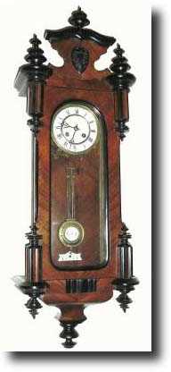 C.1890, German, Walnut Wall Regulator — Antique Clocks Price Guide