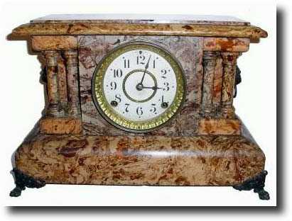 C.1900, Seth Thomas Adamantine mantel clock — Antique Clocks Price Guide