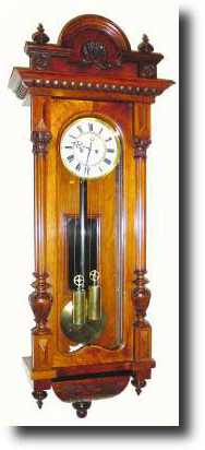 C.1880, Austrian, 2-weight "Vienna" wall clock — Antique Clocks Price Guide