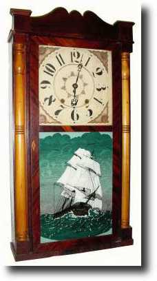 C.1833, George Marsh and Co., Farmington, Conn., Column and Splat clock — Antique Clocks Price Guide