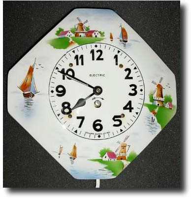 C.1930, Newark Clock Co., USA, 110v. electric kitchen clock, — Antique Clocks Price Guide
