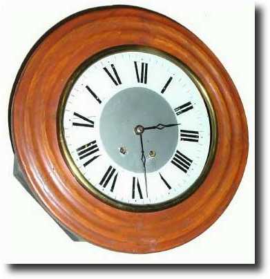 C.1900, French, Round Dial wall clock — Antique Clocks Price Guide