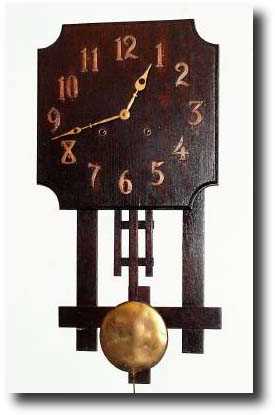 C.1920, Sessions, Mission Oak Wall Clock — Antique Clocks Price Guide