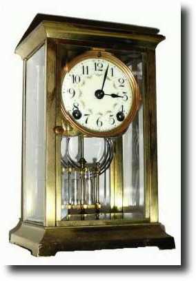 C.1920, Ansonia "Dorval" Crystal Regulator clock — Antique Clocks Price Guide