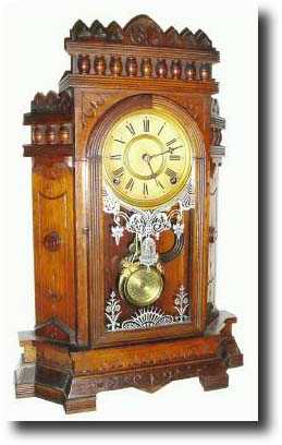 C.1885, Wm L. Gilbert "ALTAI" walnut parlor clock — Antique Clocks Price Guide