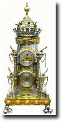 C.1885, French, Industry Series Fort De Longchamps, a` couple tournante, — Antique Clocks Price Guide