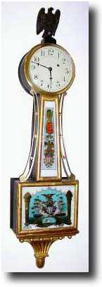 C.1920, Herschede Clock Co., Cincinnati, banjo clock — Antique Clocks Price Guide