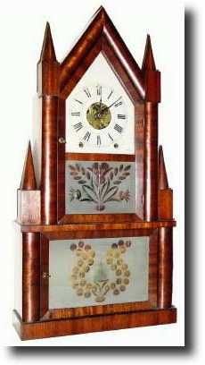 C.1845, Birge and Fuller, Bristol, Conn, fusee steeple clock — Antique Clocks Price Guide