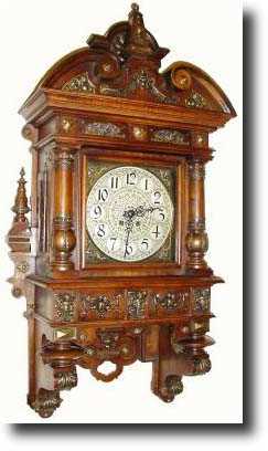 C.1900, German, Lenzkirch, Walnut and Bronze cartel clock — Antique Clocks Price Guide