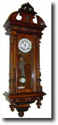 C.1900, German, Walnut "R-A" regulator — Antique Clocks Price Guide