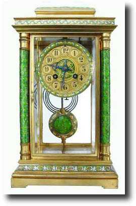 C.1900, French, Japy Freres, unusual crystal regulator — Antique Clocks Price Guide