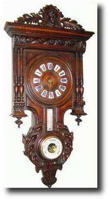 C.1890, French, Clock and Barometer cartel clock — Antique Clocks Price Guide