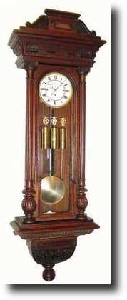 C.1880, Austrian, Gebruder Resch "Remember" 3-weight, oak cased, grand sonnerie wall regulator — Antique Clocks Price Guide