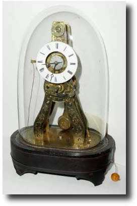 C.1851, French, Miniature Skeleton Alarm Clock — Antique Clocks Price Guide