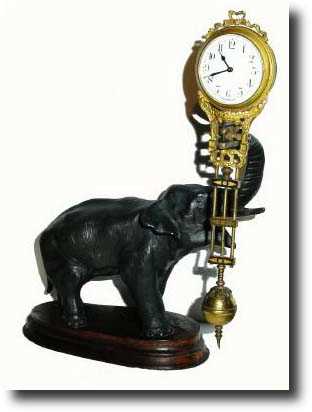 C.1910, German, Junghans, Elephant Swing Clock — Antique Clocks Price Guide
