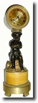 C.1820, French, a Good Period figural clock — Antique Clocks Price Guide