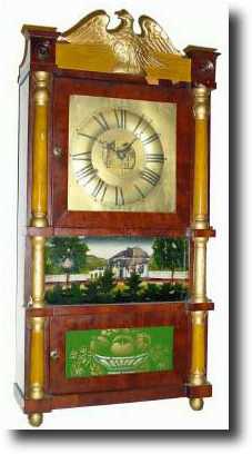 C.1840, Birge, Mallory and Co., Bristol, Conn, triple decker shelf clock, — Antique Clocks Price Guide