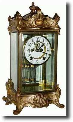C.1911, New Haven, "THOREAU" 4-glass crystal regulator clock — Antique Clocks Price Guide