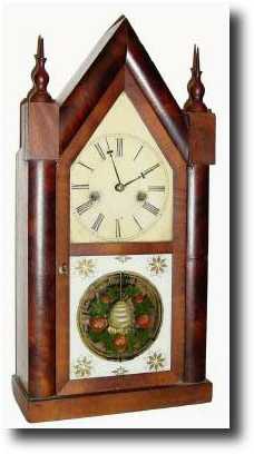 C.1855, Bristol Brass and Clock Co. Steeple clock — Antique Clocks Price Guide