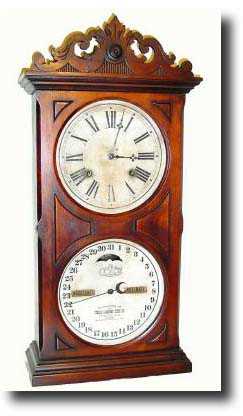 C.1880, Ithaca No. 10 Farmer's Double Dial perpetual calendar clock — Antique Clocks Price Guide