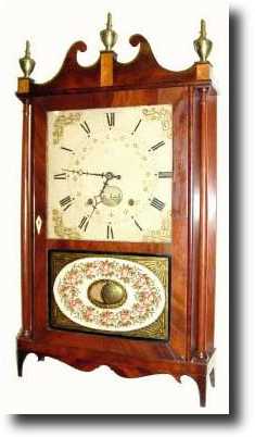 C.1828, Unknown, Pillar and Scroll clock — Antique Clocks Price Guide