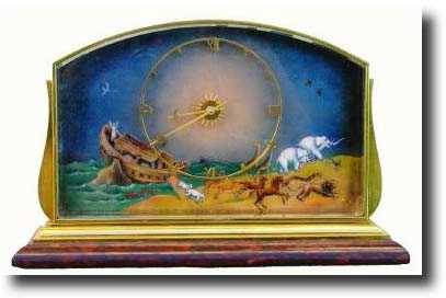 C.1960, Swiss "NOAHS ARK" commemorative desk clock. — Antique Clocks Price Guide