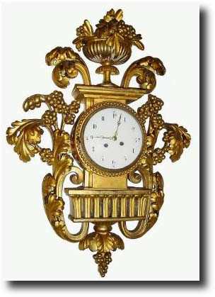 C.1820, Austrian Gilt Wood Cartel Clock — Antique Clocks Price Guide